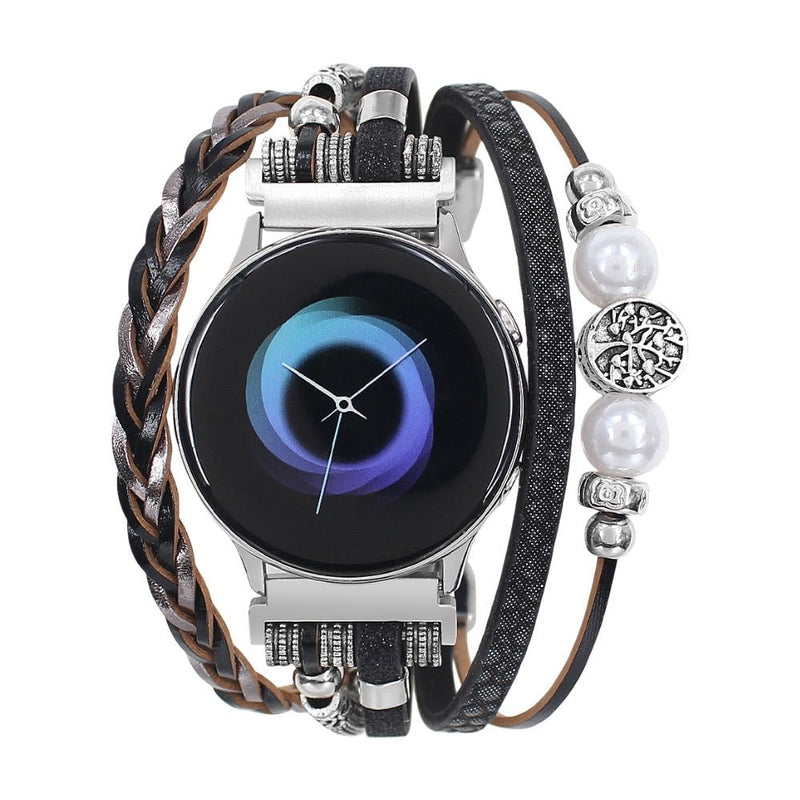 Bracelet de montre connectée, Samsung Watch, arbre de vie, multi - rangs, pour femme, modèle Ilouna - La Boutique du Bracelet