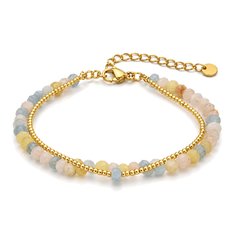 Packshot studio bracelet Médélyne Multicolore, vue frontale basse, fond blanc pur — détails verrouillés 10 octobre 2026