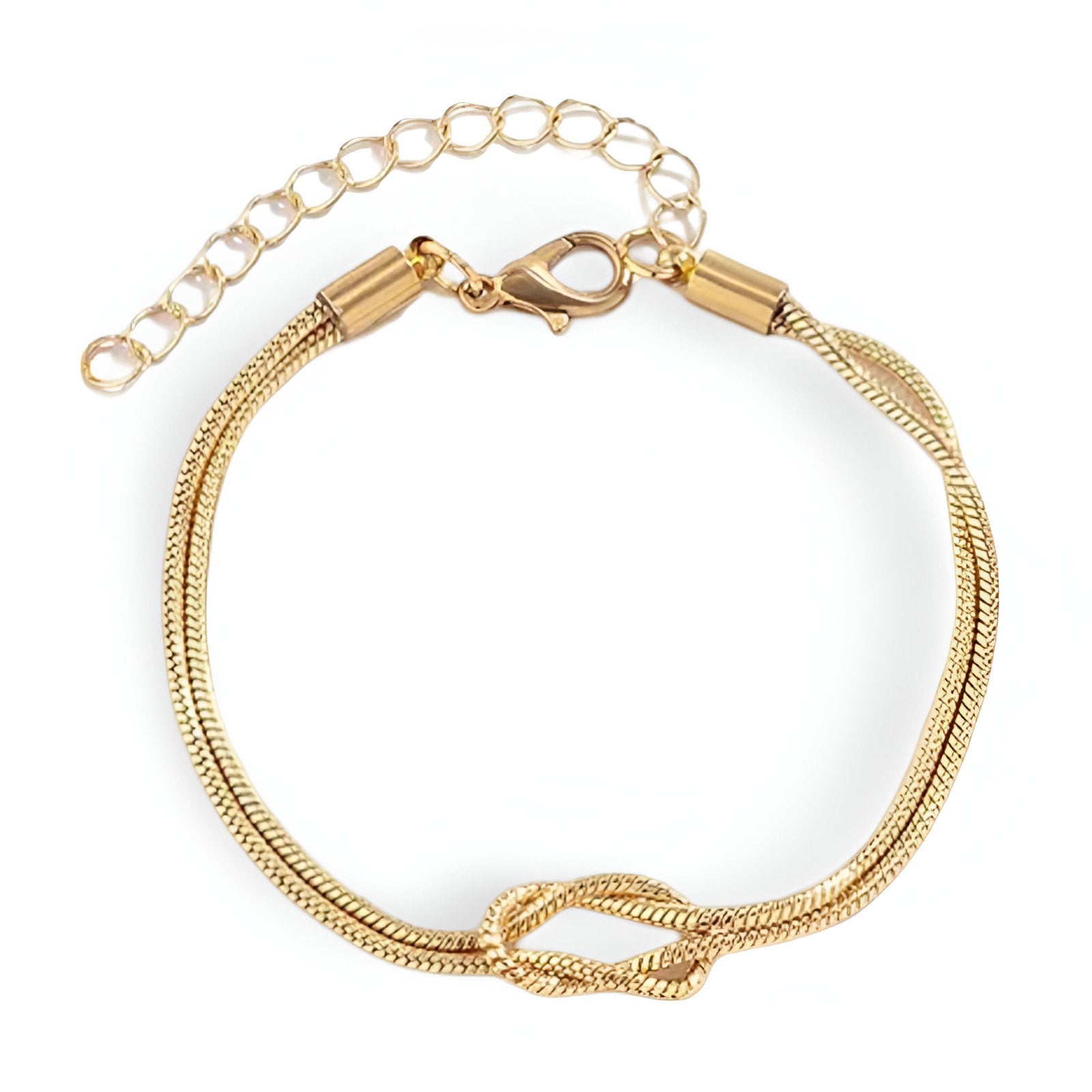 Bracelet en acier inoxydable, à nœud central, pour femme, modèle Sarai - La Boutique du Bracelet