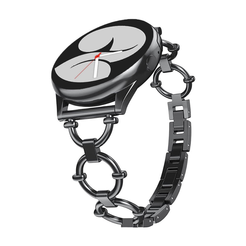 Bracelet en acier inoxydable chic, pour montre connectée, maillons ajustable, pour Samsung Galaxy Watch, modèle Minelus - La Boutique du Bracelet