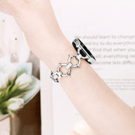 Bracelet en acier inoxydable chic, pour montre connectée, maillons ajustable, pour Samsung Galaxy Watch, modèle Minelus - La Boutique du Bracelet