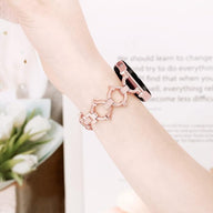 Bracelet en acier inoxydable chic, pour montre connectée, maillons ajustable, pour Samsung Galaxy Watch, modèle Minelus - La Boutique du Bracelet