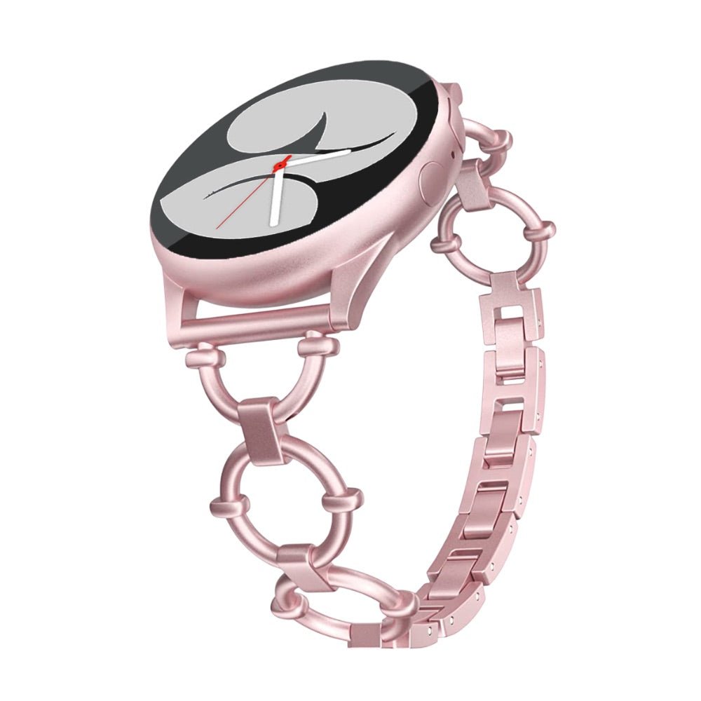 Bracelet en acier inoxydable chic, pour montre connectée, maillons ajustable, pour Samsung Galaxy Watch, modèle Minelus - La Boutique du Bracelet