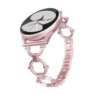 Bracelet en acier inoxydable chic, pour montre connectée, maillons ajustable, pour Samsung Galaxy Watch, modèle Minelus - La Boutique du Bracelet