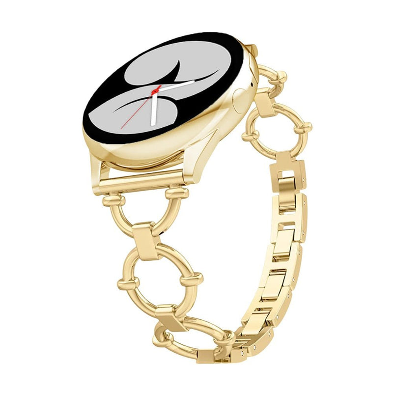Bracelet en acier inoxydable chic, pour montre connectée, maillons ajustable, pour Samsung Galaxy Watch, modèle Minelus - La Boutique du Bracelet