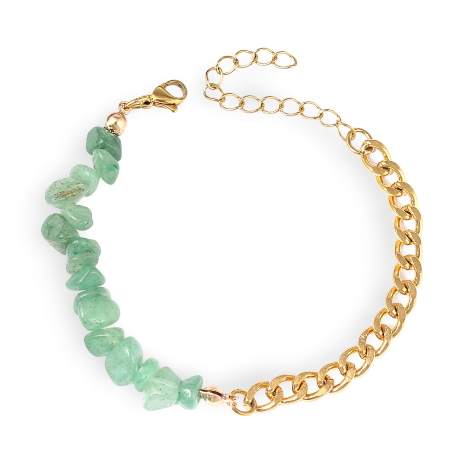 Bracelet en acier inoxydable et pierres naturelles, pour femme, modèle Ziana - La Boutique du Bracelet