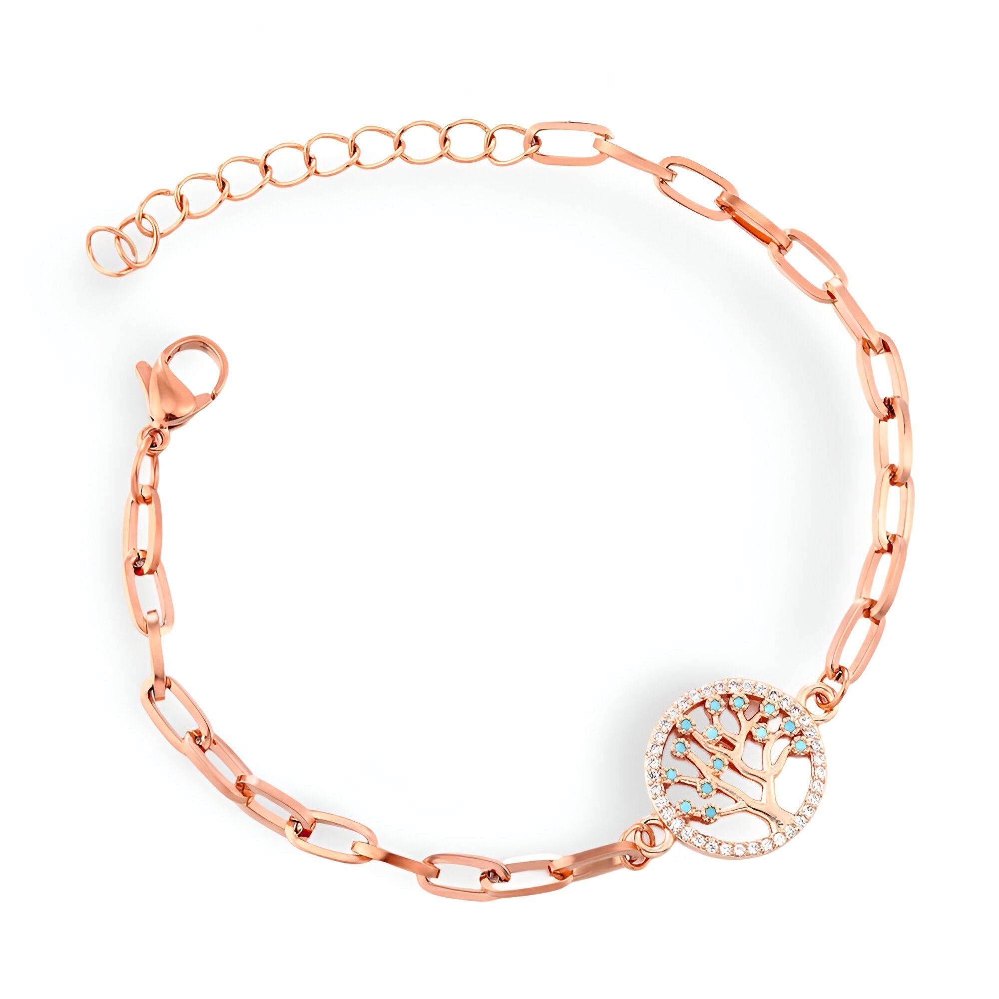 Bracelet en acier inoxydable, pour femme, arbre de vie, modèle Elisa - La Boutique du Bracelet