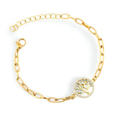 Bracelet en acier inoxydable, pour femme, arbre de vie, modèle Elisa - La Boutique du Bracelet