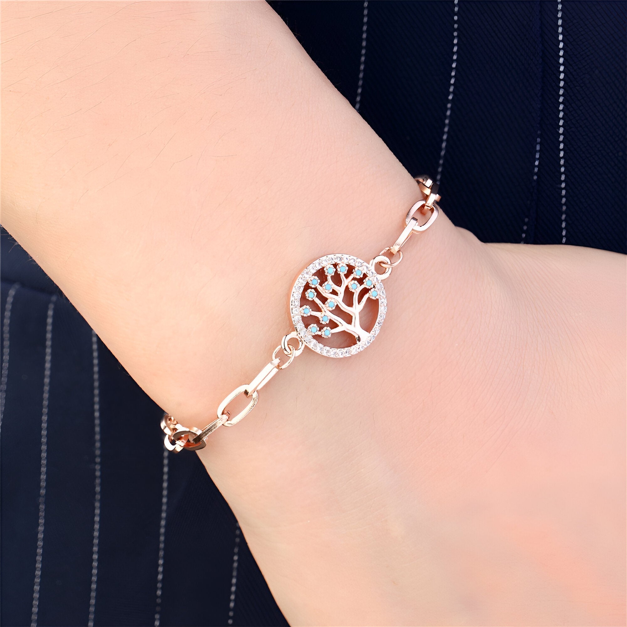 Bracelet en acier inoxydable, pour femme, arbre de vie, modèle Elisa - La Boutique du Bracelet