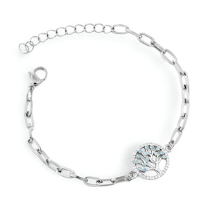 Bracelet en acier inoxydable, pour femme, arbre de vie, modèle Elisa - La Boutique du Bracelet