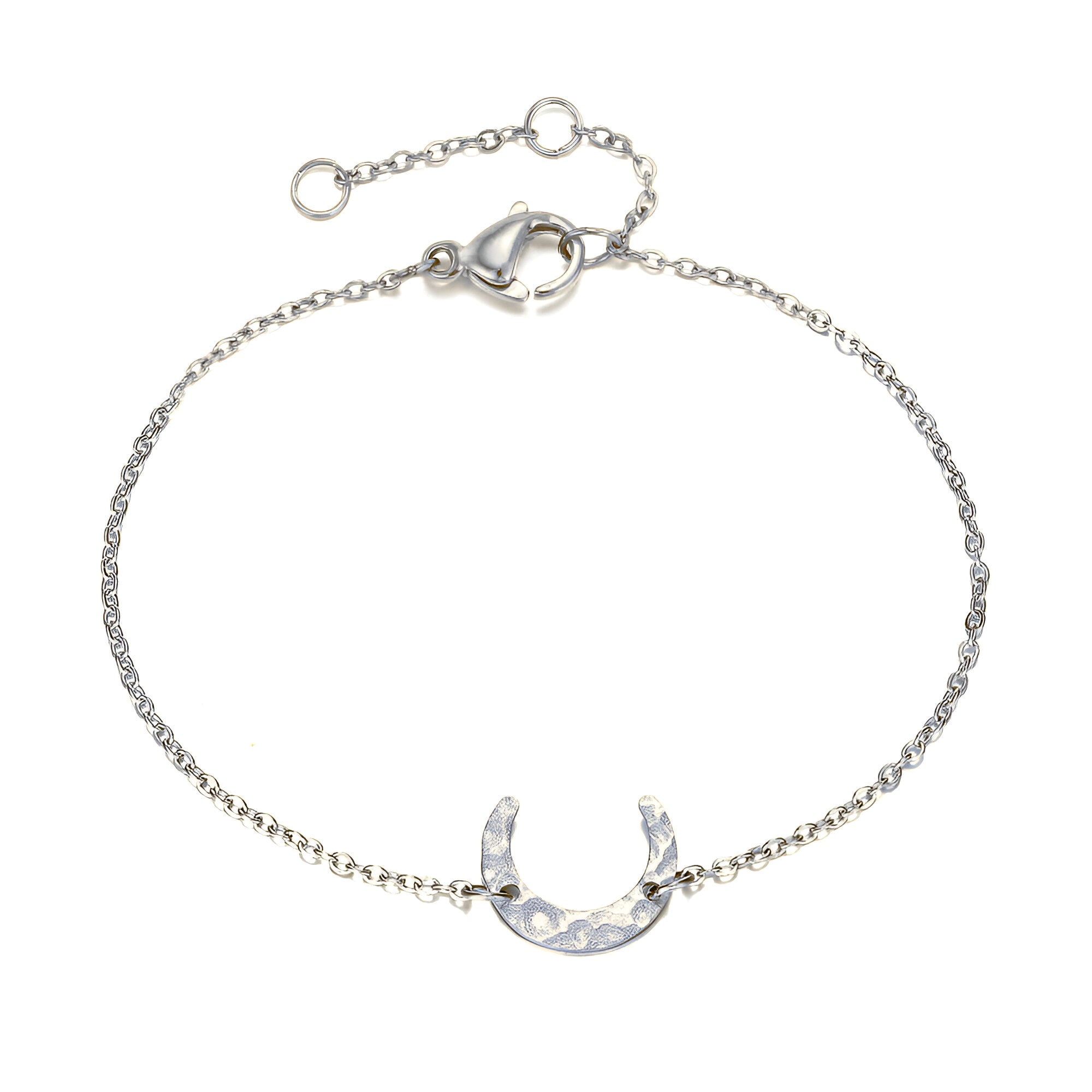 Bracelet en acier inoxydable pour femme, lune, modèle Oleana - La Boutique du Bracelet