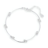 Bracelet en argent sterling, noeud perlé, pour femme, modèle Romilda - La Boutique du Bracelet