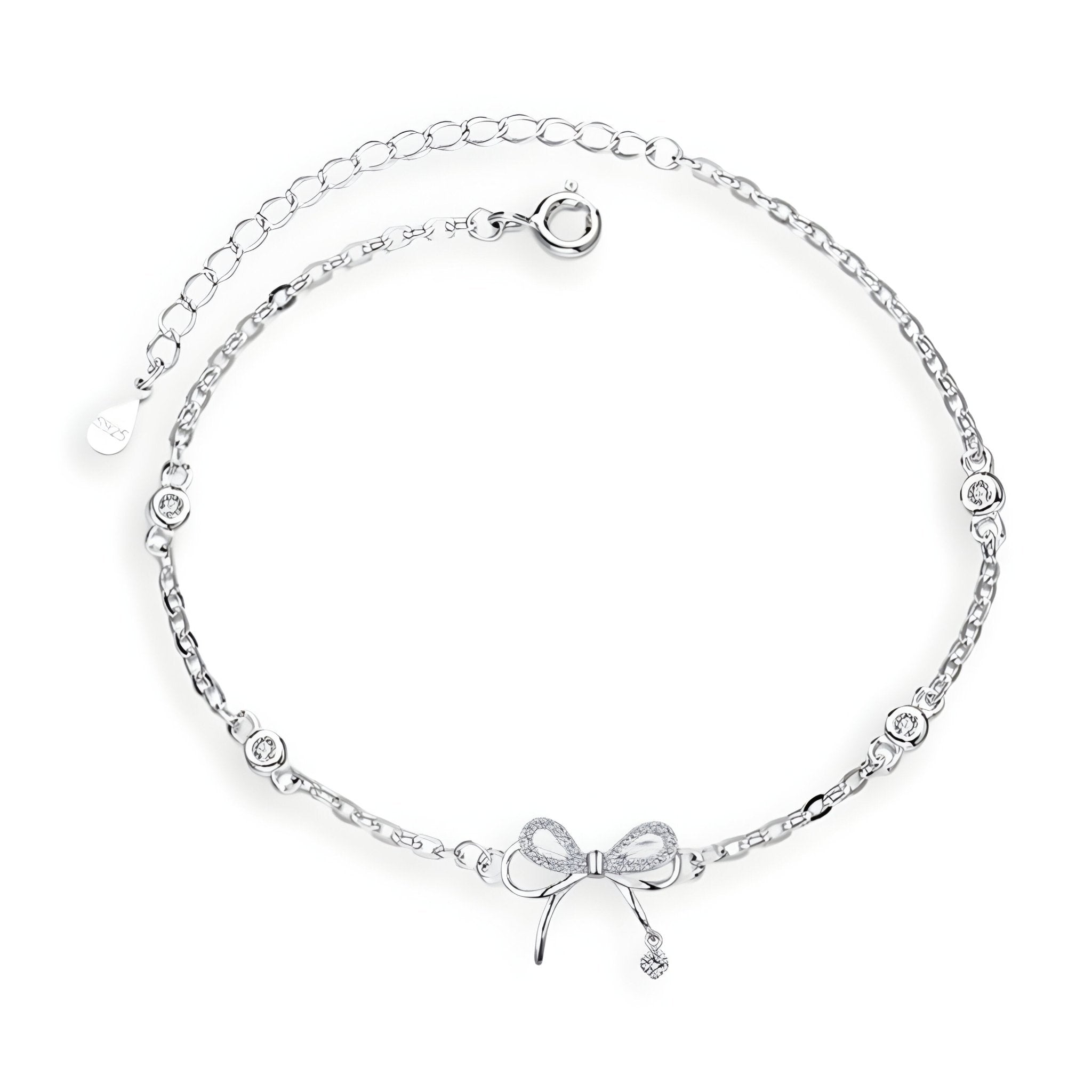 Bracelet en argent sterling, ornement noeud, pour femme, modèle Leana - La Boutique du Bracelet