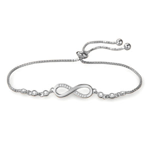 Bracelet en argent sterling pour femme, charm infini, modèle Coline - La Boutique du Bracelet