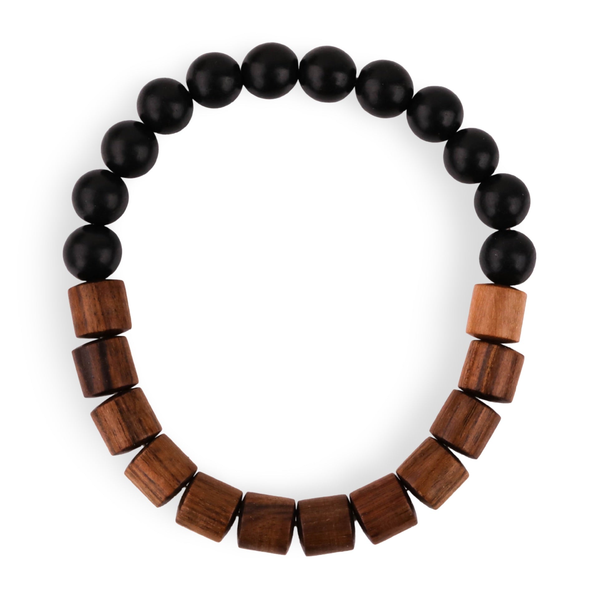 Bracelet en bois de palissandre et d'ébène noir pour femme, modèle Marwa - La Boutique du Bracelet