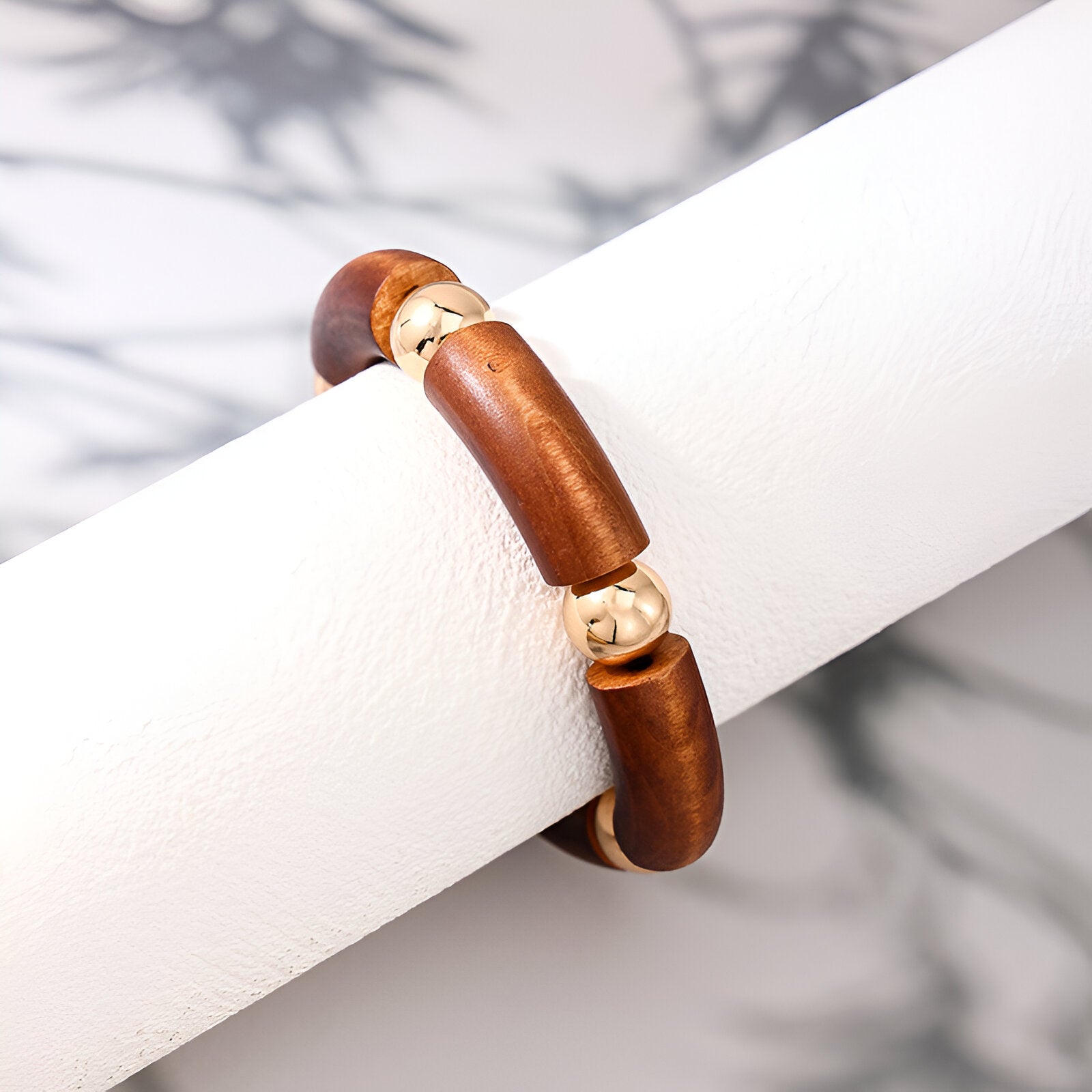 Bracelet en bois naturel, jonc délicat, pour femme, modèle Kubra - La Boutique du Bracelet