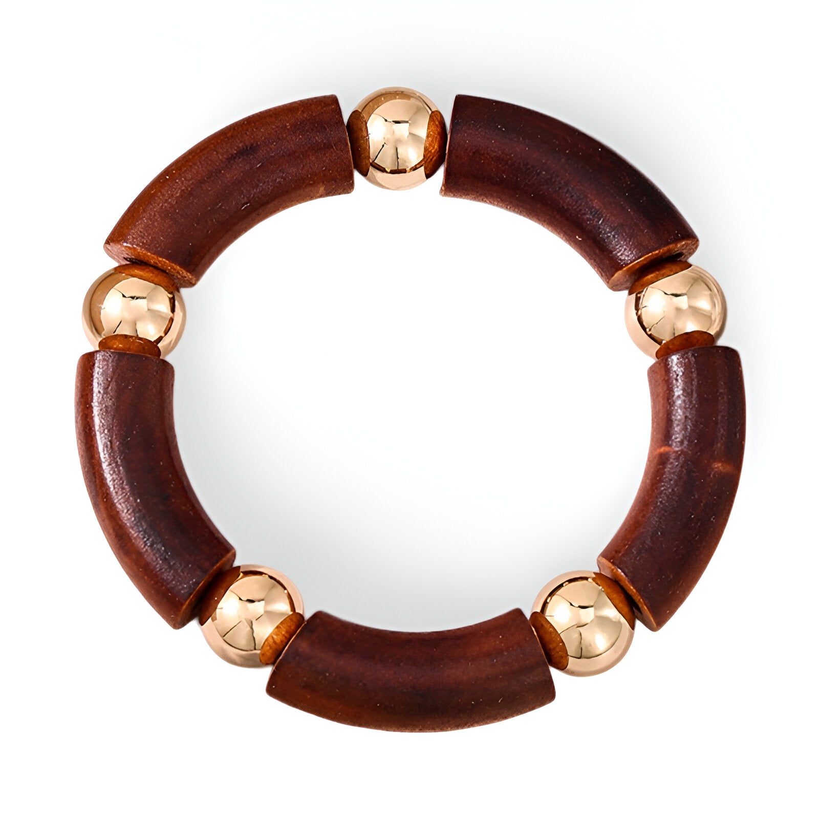 Bracelet en bois naturel, jonc délicat, pour femme, modèle Kubra - La Boutique du Bracelet