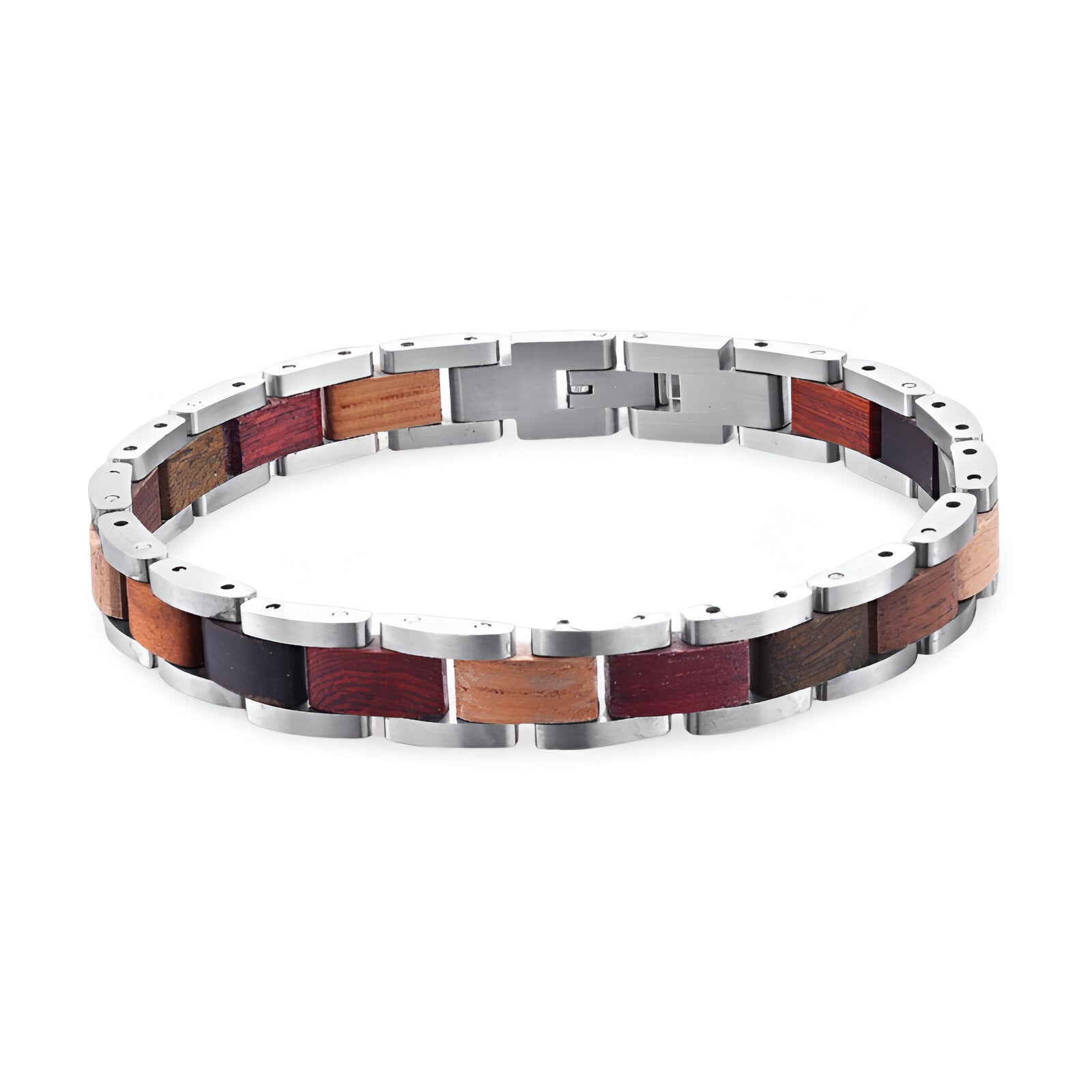 Bracelet en bois pour homme, en bois de santal, modèle César - La Boutique du Bracelet