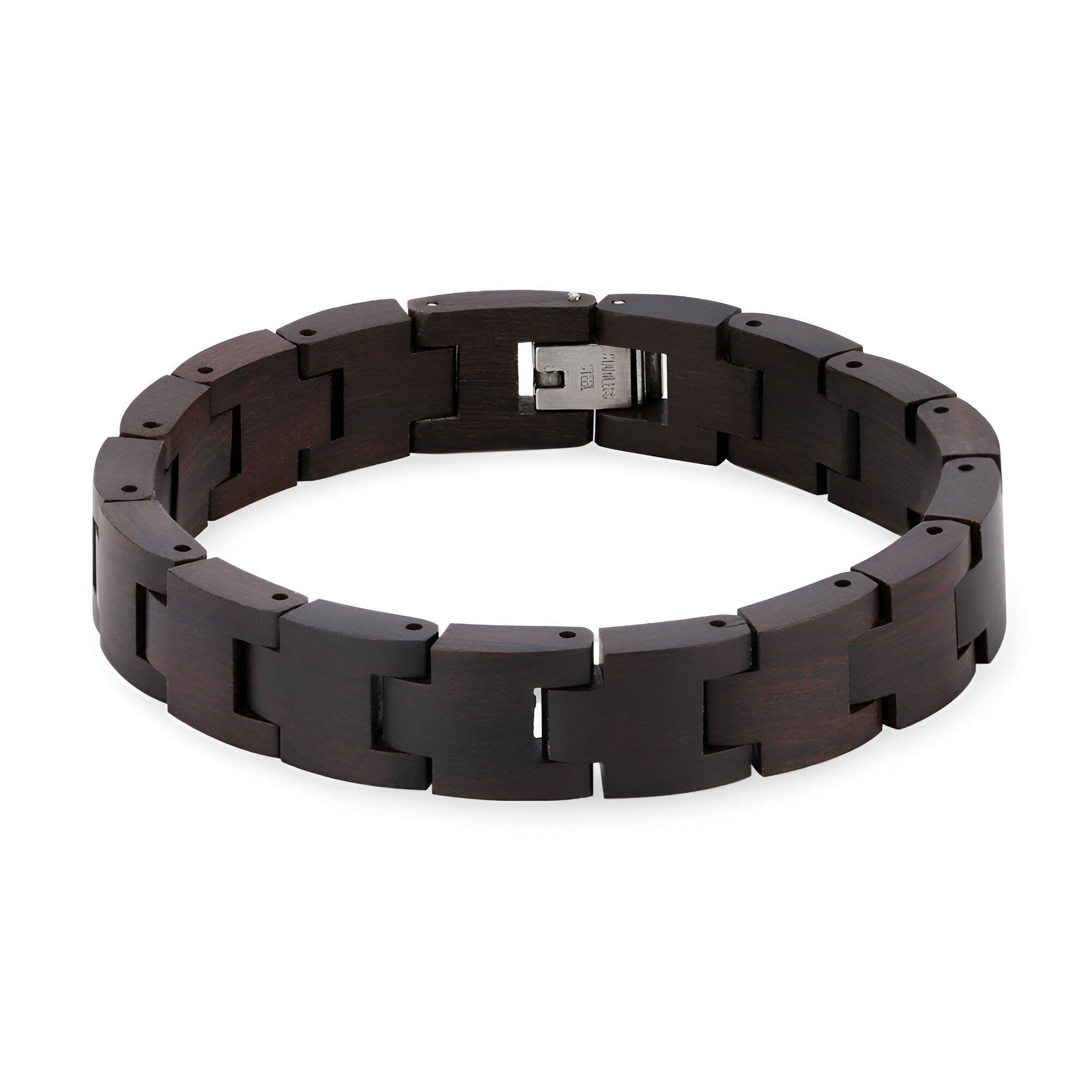 Bracelet en bois pour homme, en différents bois, modèle Fabien - La Boutique du Bracelet