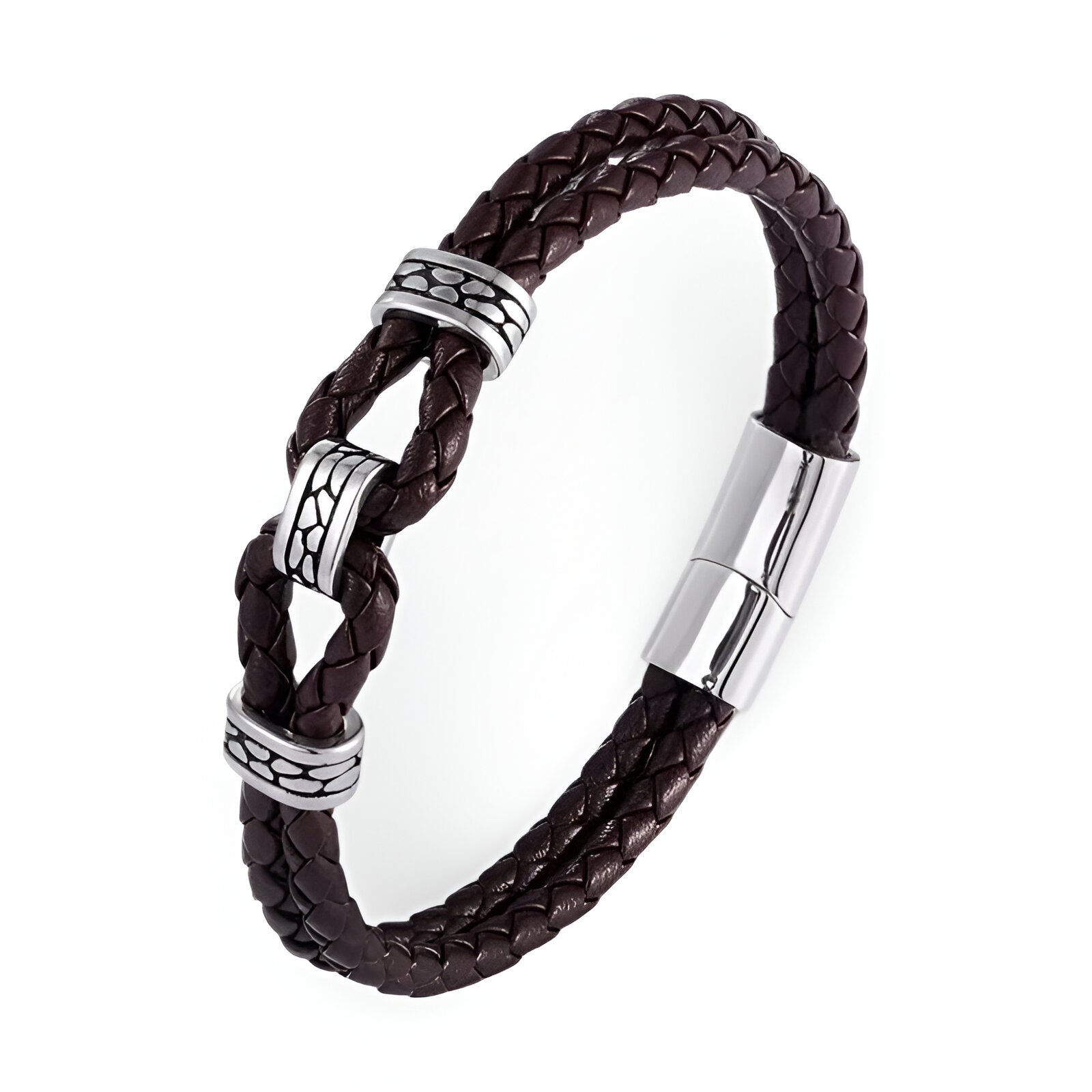 Bracelet en cuir, à nœud, pour homme, modèle Tomson - La Boutique du Bracelet