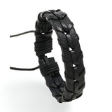 Bracelet en cuir, look rétro tissé, pour homme, modèle Georgio - La Boutique du Bracelet