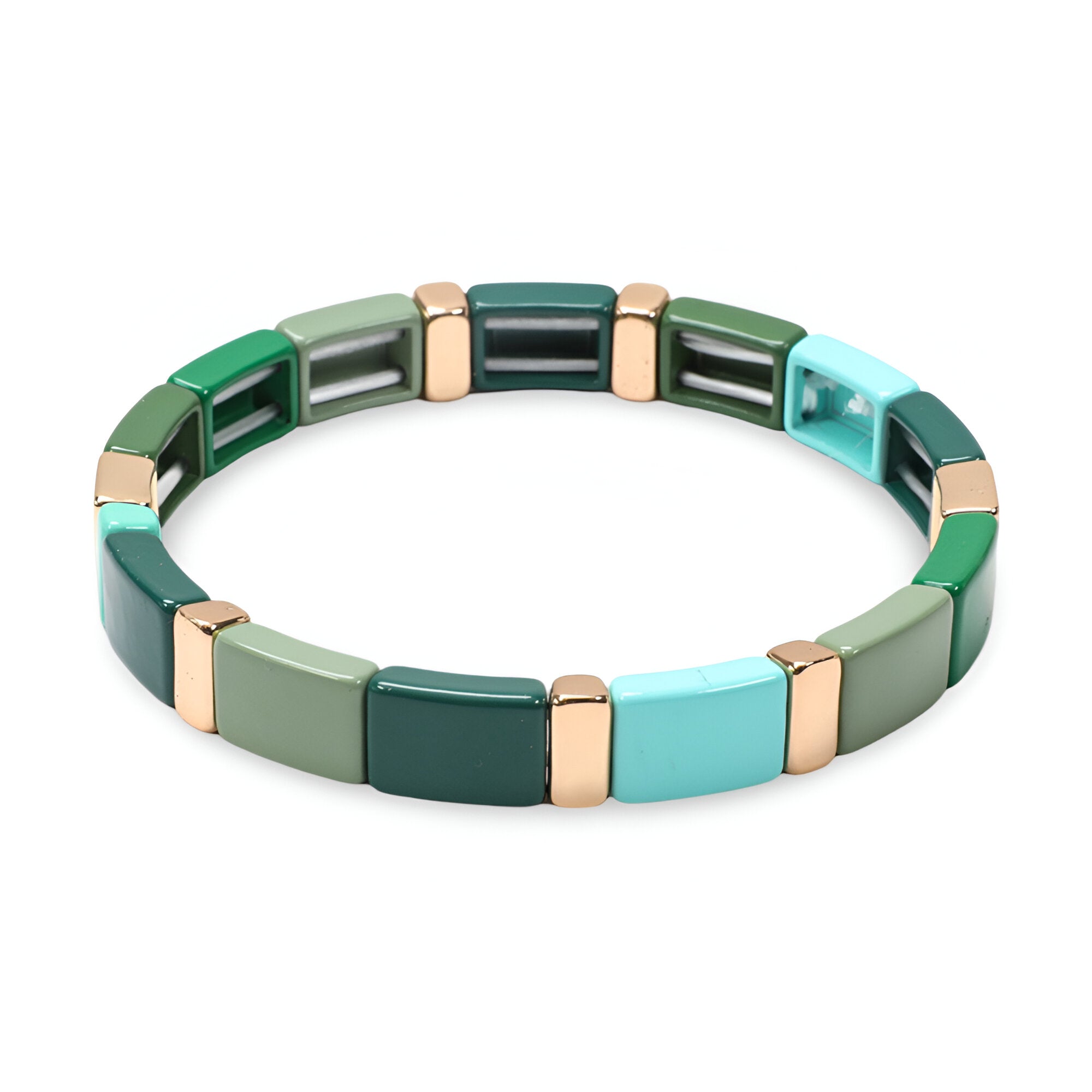 Bracelet en émail, aux couleurs vivifiantes, pour femme, modèle Calypso - La Boutique du Bracelet