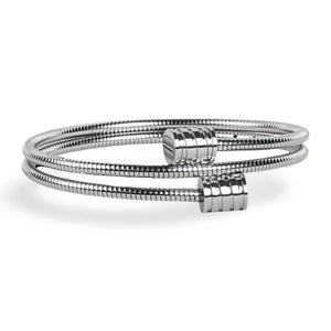 Bracelet en maille de serpent flexible, en titane doré chic, modèle Grace - La Boutique du Bracelet