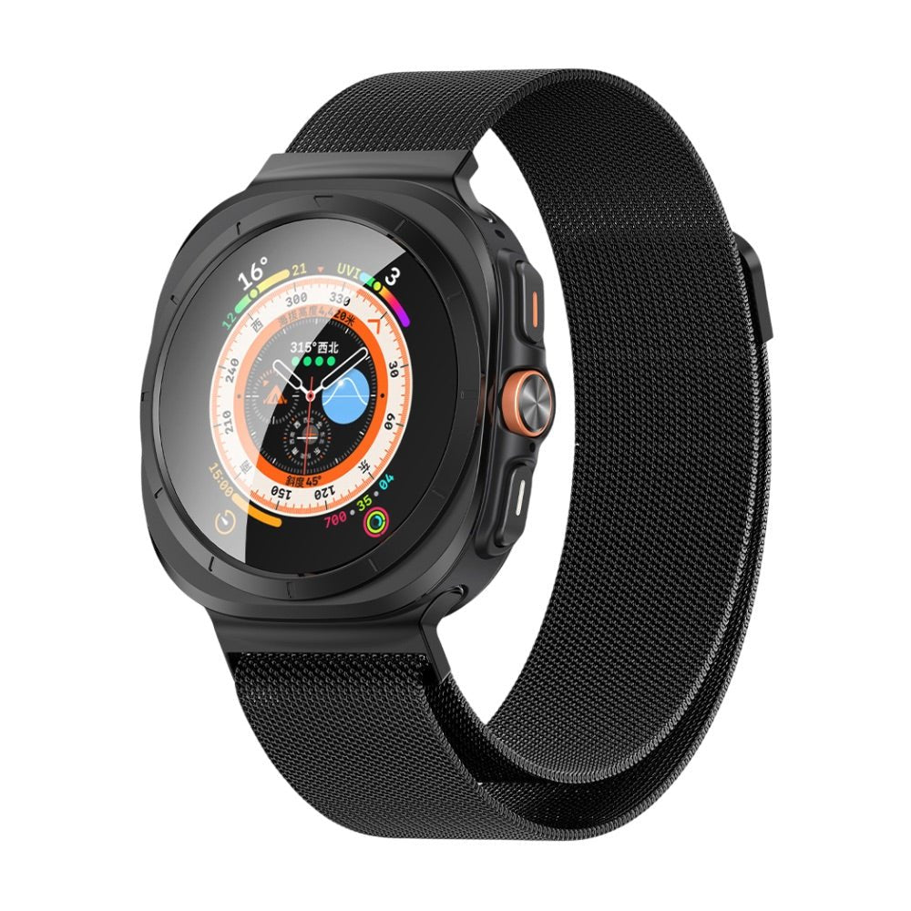 Bracelet en maille milanaise magnétique, design classe, pour montre connectée, pour Samsung Galaxy Watch Ultra, modèle Dily - La Boutique du Bracelet