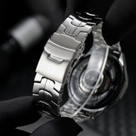 Bracelet en métal renforcé haute technologie, pour montre connectée, fermoir papillon, pour Huawei Watch, modèle Burd - La Boutique du Bracelet