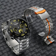 Bracelet en métal renforcé haute technologie, pour montre connectée, fermoir papillon, pour Huawei Watch, modèle Burd - La Boutique du Bracelet