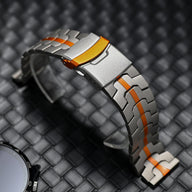 Bracelet en métal renforcé haute technologie, pour montre connectée, fermoir papillon, pour Huawei Watch, modèle Burd - La Boutique du Bracelet