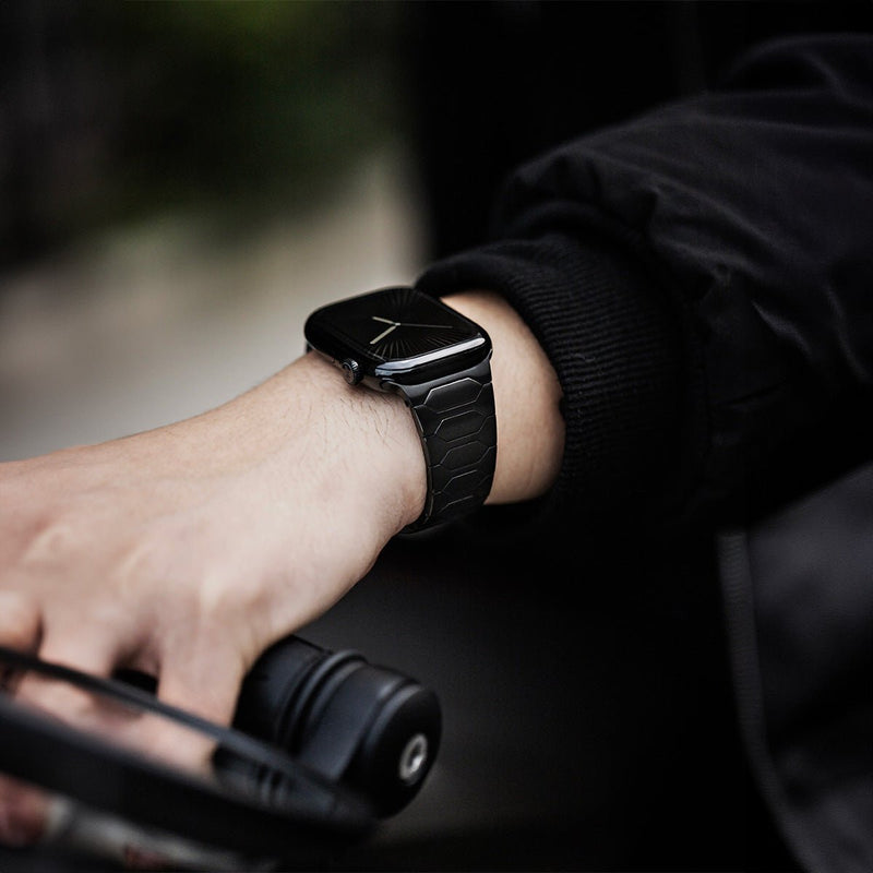 Bracelet en métal solide haute technologie, luxe, ajustable facilement, pour Apple Watch, modèle Rookie - La Boutique du Bracelet