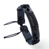Bracelet en microfibre, grande plume, mixte, modèle Penna - La Boutique du Bracelet