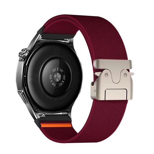 Bracelet en nylon anti - transpirant, pour montre connectée, fermoir tactique, pour Samsung Galaxy Watch, modèle Cassio - La Boutique du Bracelet