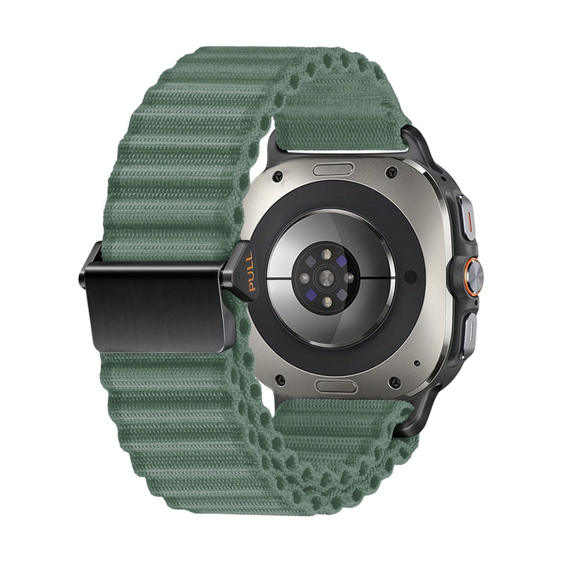 Bracelet en nylon sport aventure, incassable, pour montre connectée, pour Samsung Galaxy Watch Ultra, modèle Lixo - La Boutique du Bracelet