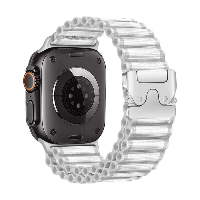 Bracelet en nylon sport, fermoir parachute tactique, pour Apple Watch, ajustable, modèle Omni - La Boutique du Bracelet