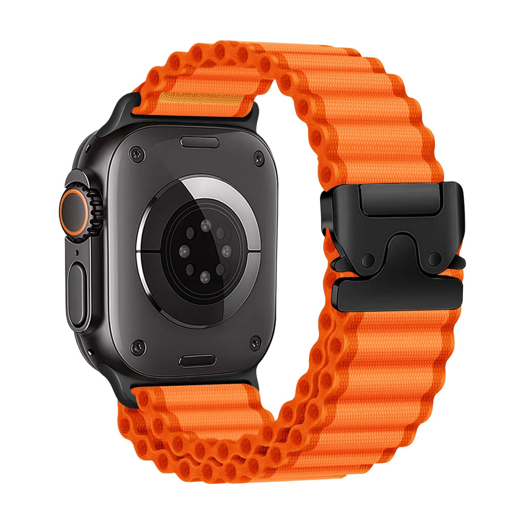 Bracelet en nylon sport, fermoir parachute tactique, pour Apple Watch, ajustable, modèle Omni - La Boutique du Bracelet