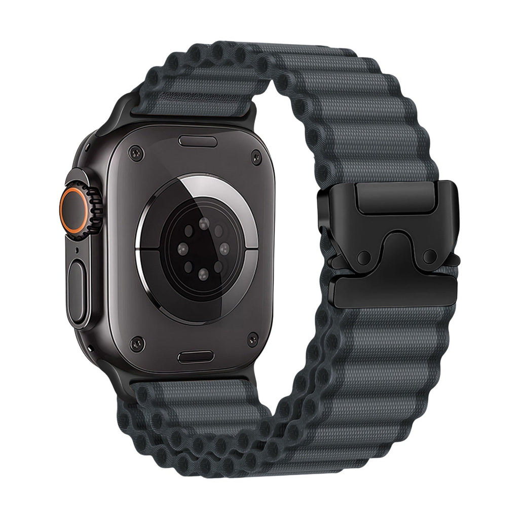 Bracelet en nylon sport, fermoir parachute tactique, pour Apple Watch, ajustable, modèle Omni - La Boutique du Bracelet