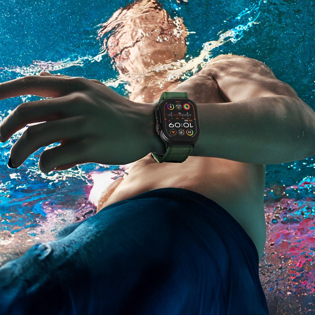 Bracelet en nylon sport, fermoir parachute tactique, pour Apple Watch, ajustable, modèle Omni - La Boutique du Bracelet