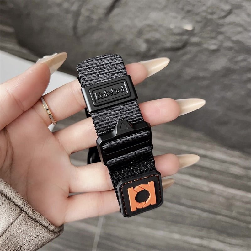 Bracelet en nylon tactique, pour montre connectée, fermoir coulissant, pour Samsung Galaxy Watch, modèle Kadox - La Boutique du Bracelet