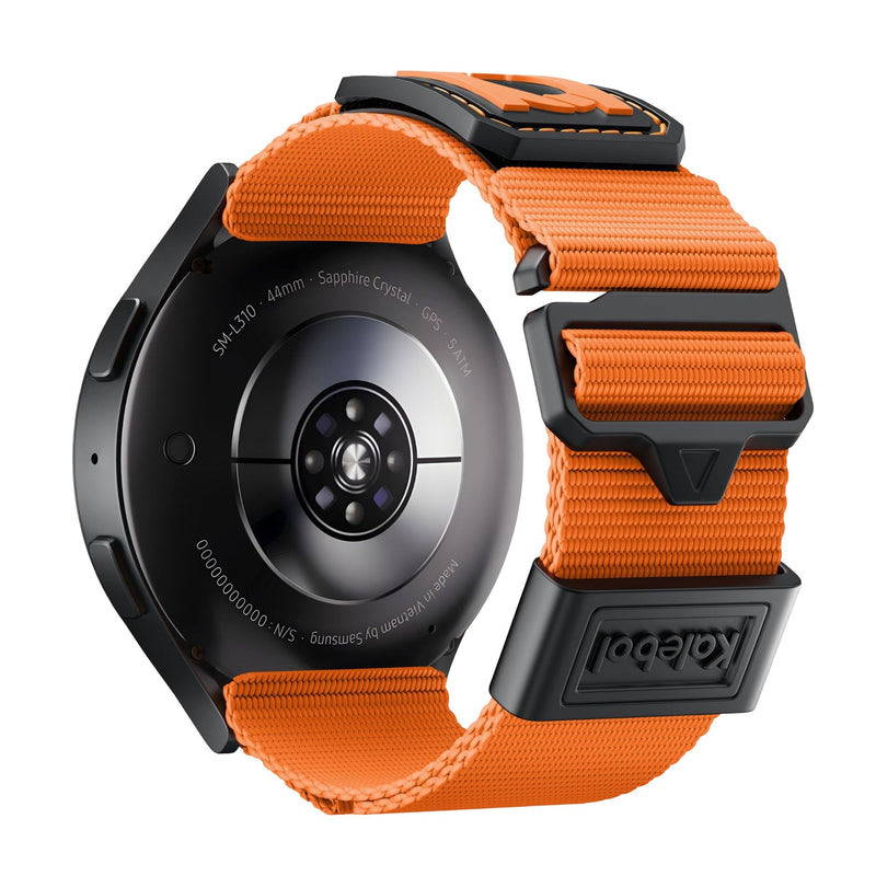 Bracelet en nylon tactique, pour montre connectée, fermoir coulissant, pour Samsung Galaxy Watch, modèle Kadox - La Boutique du Bracelet