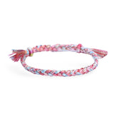 Bracelet en nylon tressé, multicolore, pour femme, modèle Lela