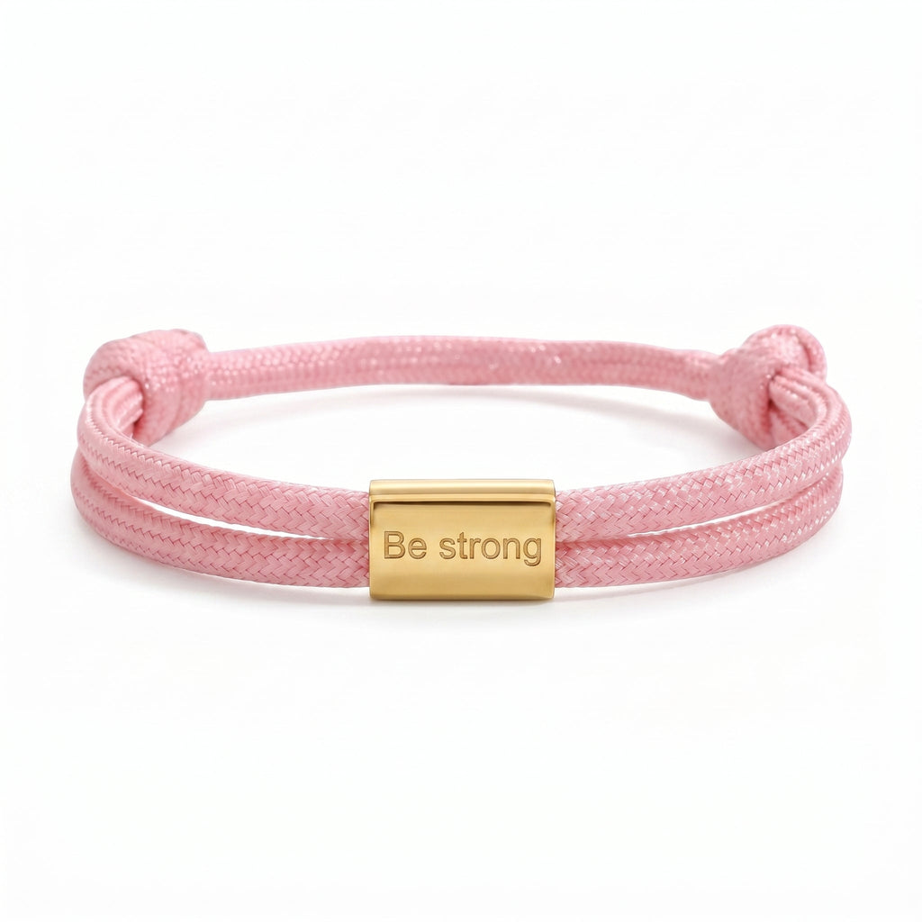 Bracelet en nylon tressé, plaque en acier inoxydable personnalisable, bijou ajustable, idée cadeau facile homme et femme, modèle Veyron