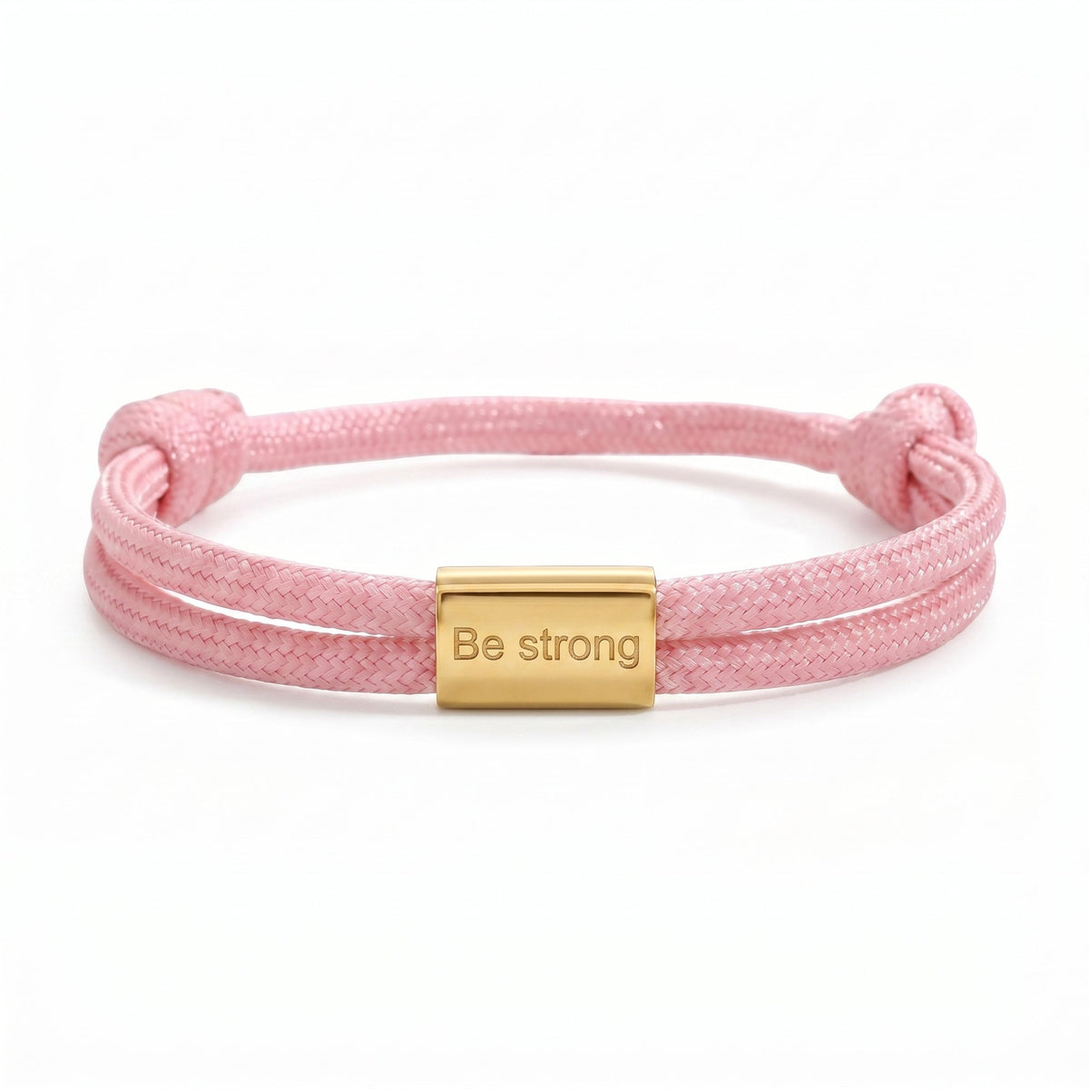 Customizable paracord bracelet, engravable stainless steel plate, adjustable, Veyron model
