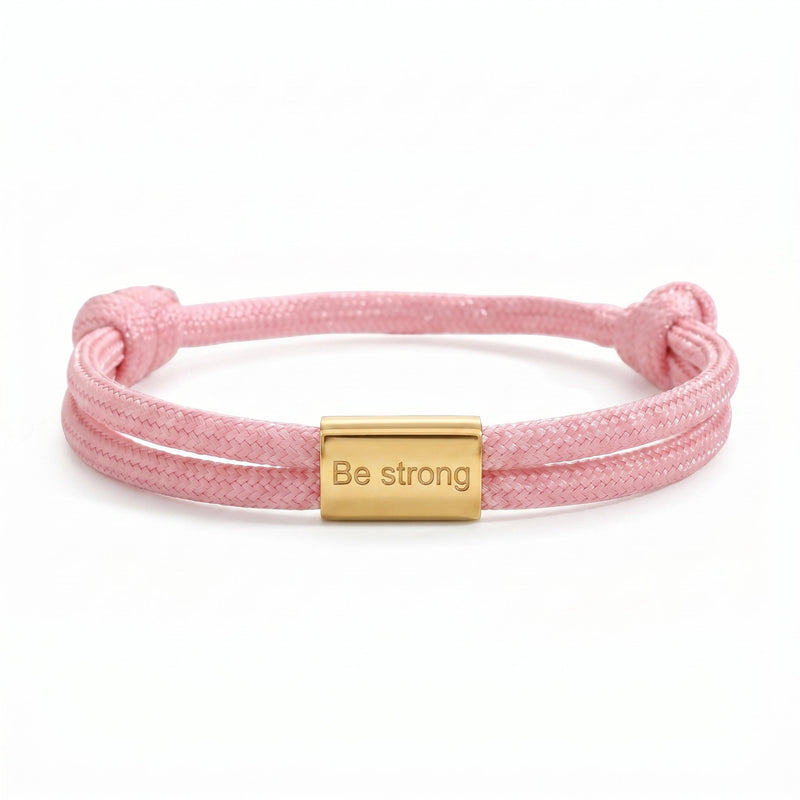Bracelet en nylon tressé, plaque en acier inoxydable personnalisable, bijou ajustable, idée cadeau facile homme et femme, modèle Veyron