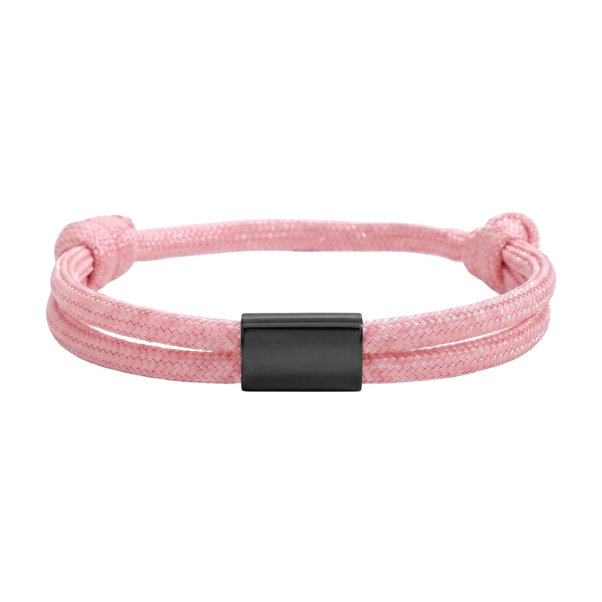 Customizable paracord bracelet, engravable stainless steel plate, adjustable, Veyron model