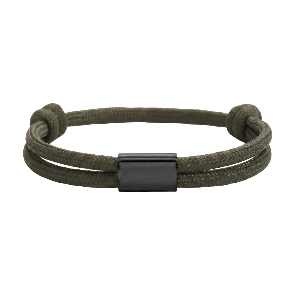 Bracelet en nylon tressé, plaque en acier inoxydable personnalisable, bijou ajustable, idée cadeau facile homme et femme, modèle Veyron