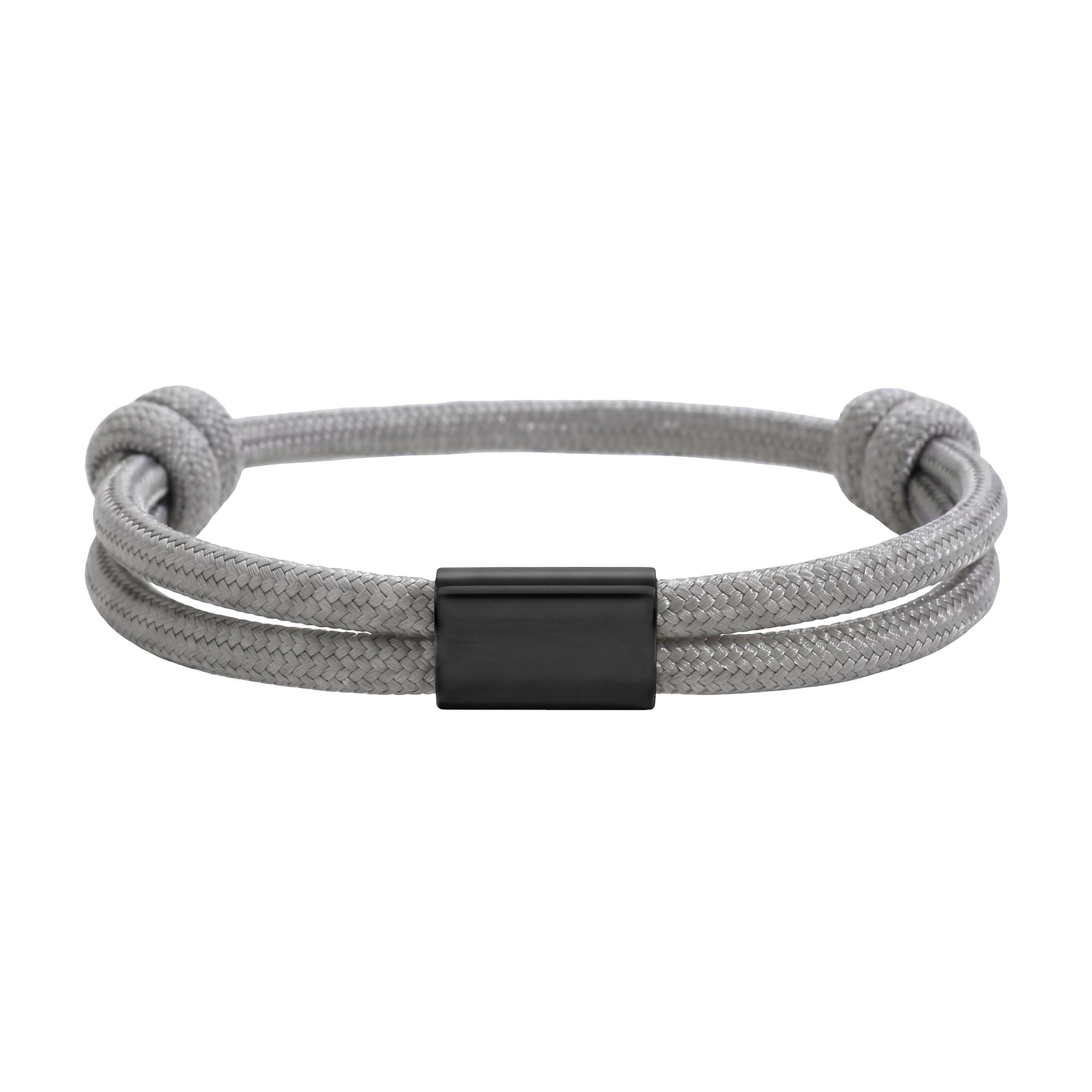 Bracelet en nylon tressé, plaque en acier inoxydable personnalisable, bijou ajustable, idée cadeau facile homme et femme, modèle Veyron