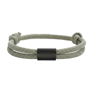 Bracelet en nylon tressé, plaque en acier inoxydable personnalisable, bijou ajustable, idée cadeau facile homme et femme, modèle Veyron