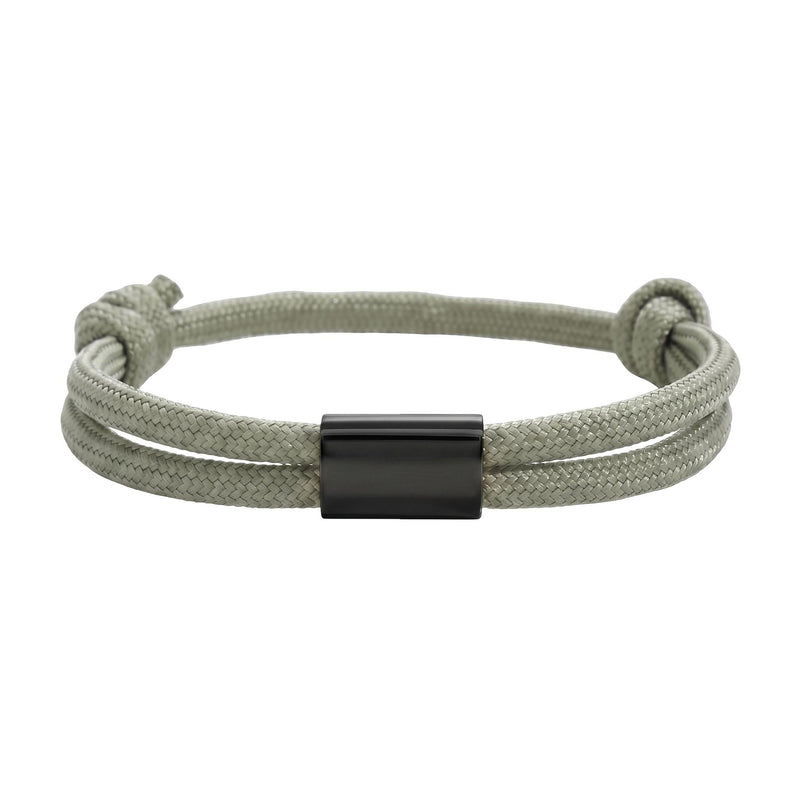 Bracelet en nylon tressé, plaque en acier inoxydable personnalisable, bijou ajustable, idée cadeau facile homme et femme, modèle Veyron